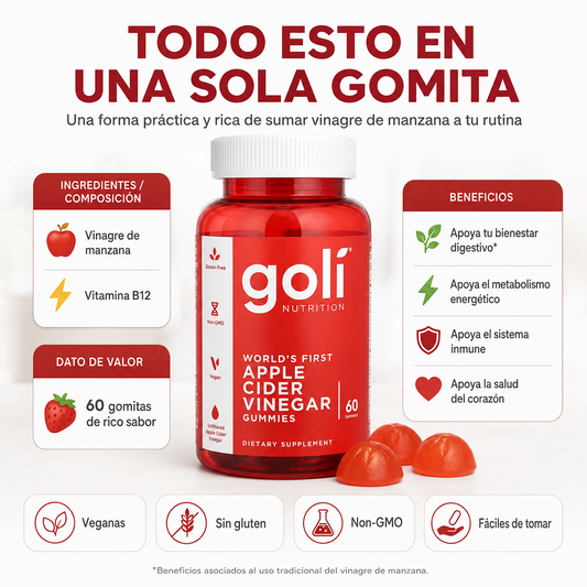 Gomitas Goli con Vinagre de manzana